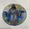 22SS Rétro Motif Impression Jésus Est Roi Pantalon Hommes Femmes Taille UE 100% Coton JesuS Est Roi Pantalon Streetwear Techwear T230806