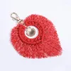 Keychains Shell Pendant Macrame Key Chains For Women Handbag Pendants Handvävd Söt hjärtform Keychain Bohemia Style Boho Accessories