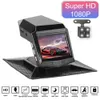 CAR DVRS CAR DVR Driving Video Recorder 2 Inch Dual Lens Night Vision 1080p Center Console Parking Monitor Automobile Data Recorder X0804 X0804