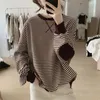 Women's Hoodies In Sweatshirts Women Spring Autumn Loose Long Sleeve Stripe Tops For Teens Basic Clothes Teenagers Promotion Sweaters Kpop
