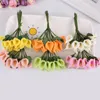 Dekorativa blommor Sweet Fashion Mini Fake Artificial Flower Bouquet False Blossom Wedding Foam Candy Diy Decor