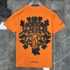 Clásicos de lujo para hombres Camiseta Ch Marca Camisetas Diseñadores Hombres Mujeres Tops Tees Moda Herradura Sánscrito Cruz Imprimir Camiseta de algodón Casual Manga corta Camisetas S67Z