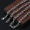 Chains 8mm 925 Sterling Silver Men Thick U Model Chain Long Friend Necklace Pendant Fashion Fine Jewelry 2023 N04