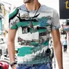 Camisetas masculinas 3d -camisas de pintura com pincel chinês camisetas masculinas femininas de manga curta camisetas legais moda casual verão menino menina crianças streetwear tops