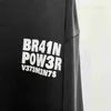 2023 Brain Power T-shirt à manches longues Hommes Femmes Croix Impression T-shirt Big Oversize O-cou VTM Tops T230806