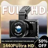 Auto DVR's 1440P Dash Cam WIFI Auto DVR Camera met GSensor Videorecorder Achteruitrijcamera Dual Lens HD Cycle 24H Dash Camera Recorder Black Box x0804 x0804