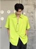 Hoodies voor heren 2023 Zomermode Koreaans shirt Losse top met korte mouwen All-match Boutique-kleding Eenvoudige stijl