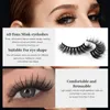 2Pairs/Set High-end Faux Noelashes Long Lashes Naturalne dramatyczne rzęsy przedłużenie grube 3D Fałszywe rzęsy E430