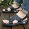 Men's Summer Sandals Air 2024 Cushion Thick Soled Mesh Breathable Outdoor Sneaker Men Fashionable Antiskid Beach 5
