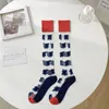 Damensocken 2023, japanische Lolita, dreilagig, Spitzenbein, weiße Welle, helles Seidengarn, mittlere Röhre