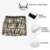 Onderbroek Nieuwigheid Boxer Vintage Piano Keyboard Art Shorts Slipje Slips Man Ondergoed Muzieknoot Zacht Voor Man Plus Size