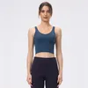 L-2055 Gymkleding Damesondergoed Yoga BH Tanktops Lichte ondersteuning Sportbeha Fitness Lingerie Ademende training Beha U-rug Sexy vest met verwijderbare cups