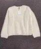2023Toteme Women's Pullover Cardigan Top with Round Neck Long Sleeves