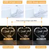 Note Board Creative Led Night Light Lamp USB Message Board Holiday Light With Pen Gift For Children Girlfriend Christmas Decor