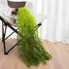 Decoratieve bloemen Pine Hair Vine Simulation Plant Green Treurwilg Muur Opknoping Water Gras Decoratie