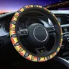 Cubiertas de volante Peras Orla Kiely Cubierta de coche 38 cm Antideslizante Diseñador Protector Volante Accesorios
