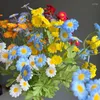 Flores decorativas 53cm Buquê de Camomila Artificial Pequena Margarida Simulação Casamento Decorações de Festa em Casa Pografia Adereços Ornamento