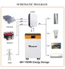 NOVA bateria 15KWH 48V 300Ah LiFePO4 310Ah Powerwall RS485/CAN BMS ESS Sistema de armazenamento solar de energia doméstica integrado