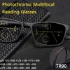 Gafas de lectura Pochromic Progressive Gafas de lectura Hombres Multifocal Bifocal Presbyopic Gafas Mujeres Ultralight TR90 Full Rim 175 230804