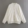 Women's Jackets Women Linen Jacket Coat Youth Ladies Casual Large Pocket Decoration For Spring Autumn High Street