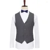 Gilet da uomo Business Casual Suit Gilet Extra Large7XL 8XL 9XL Fashion Classic Gentleman Banchetto Matrimonio Uomo Blu Nero Grigio