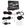 Voiture DVR Voiture DVR 3 Caméras Lentille 40 Pouces HD Dash caméra Voiture 3 voies Double Objectif Avec Caméra De Recul Enregistreur Vidéo Auto Dash Cam x0804 x0804