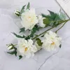 Dekorativa blommor pseudo jiluo peonies simulerade och gröna växter grossist bröllop dekoration hantverk ins stil
