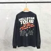 23SS Make Old Washed HELLSTAR T Shirt Men Women Best Quality Oversized Heavy Fabric Long Sleeve T-Shirt Tee Bermudas T230806