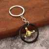 Keychains 100st/Lot Säljer sport racing ratt nyckelringbärande cirkel nyckelbil souvenir nyckelkedja