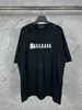 23SS 유럽 남성 T 셔츠 이탈리아 브레이킹 편지 인쇄 편지 T 셔츠 디자이너 티셔츠 하이 스트리트 스프링 스타일