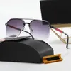 mens glasses square sunglasses metals half frame glasses double nose frame mirror leg red logo Fashion Dress Up driving sun glasses womens sunglass Matching box