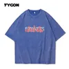 T-shirts pour hommes Fygon Design Original T-shirt Femme Été Américain Rétro Coton Lourd À Manches Courtes Lâche Impression Créative Haut