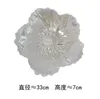 أدوات المائدة مجموعات الزجاج لؤلؤة بيضاء صينية تخزين الوجبات الخفيفة البسيطة سعة كبيرة