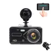 Auto DVRs Dashcam Auto DVR Full HD 1080P 4 Zoll Camcorder IPS Touchscreen 170 GSensor Dual Objektiv WDR Nachtsicht Auto Video Recorder x0804 x0804