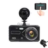 자동차 DVRS DASHCAM 자동차 DVR Full HD 1080p 4 인치 캠코더 IPS 터치 스크린 170 GSENSOR 듀얼 렌즈 WDR 나이트 비전 자동 비디오 레코더 X0804 X0804