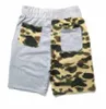 balneazione Pantaloncini da uomo Summer New Camouflage Splice Shark Beachwear Adolescente Casual Shorts Pantaloni Bathing APE Pants