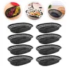 Dinnerware Sets 12 Pcs French Fries Hamburger Basket Ship Shape Baskets Mini Bbq Grill Liner Dessert Trays Plastic Dishes Fruit