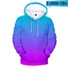 Männer Hoodies Kpop 3D Männer Frauen Sweatshirts 2023 Benutzerdefinierte Bunte Farbverlauf Mit Kapuze Männer Einfarbig Junge/Mädchen polluver