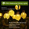 LED Solar Light String Outdoor Waterdichte Kerstdecoratie 200led Crystal Ball Camping Fairy Garland Garden Party Lamp