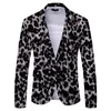 Men's Suits Suit Striped Polka Dot Leopard Print Casual British Fashion Slim Fit Coat Hunting Gear Men