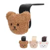 Hooks Car Seat Back Headrest Hook Portable Cute Plush Bear Decor For Bottle Bib Baby Supplies