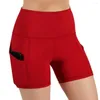 Shorts actifs pantalons de Yoga courts à élasticité Ultra forte serrer l'abdomen Leggings en Nylon S/M/L/XL/XXL 7 couleurs en cours d'exécution