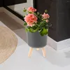 Vases Indoor Pot Self Watering Planter Plastic Planting Pots Big Flowerpot Automatic Bonsai Bedroom