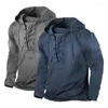 Men's Hoodies Men Spring Top Stylish Casual Lace Up Soft Hoodie Wear-resistant Male Clothes