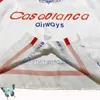 Camicia Casablanca Blu Bianco Colore Contrasto Banda Lettera Stampa Airways Manica lunga Camicie morbide di alta qualità per uomo Donna T230806