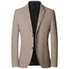 Ternos masculinos Jaqueta blazer masculina 2023 Primavera e outono Terno de meia-idade Roupa casual masculino solteiro Cropped