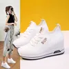 Jurk Schoenen Wit Platform Schoenen Verborgen Hak Vrouwen Casual Platform Sneakers Vrouwen Hoogte Toename Wiggen Schoenen Voor Vrouwen Trainers Zwart roze J230806