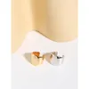 Hoopörhängen Minimalistisk design Lyxig och mångsidig 925 Sterling Silver Gold Ear Clip utan hål kvinnlig spänne
