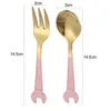 Учебные посуды наборы 1 набор десертов Scoop Complive Grip Anti-Rust Creative Mykebling Heanless Steal Spoon Spoon Home Supply