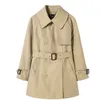 Women Trench Coats Designer Luksusowe kobiety Kurtka wiatrówka luźna płaszcz paska żeńska swobodna krótka płaszcz